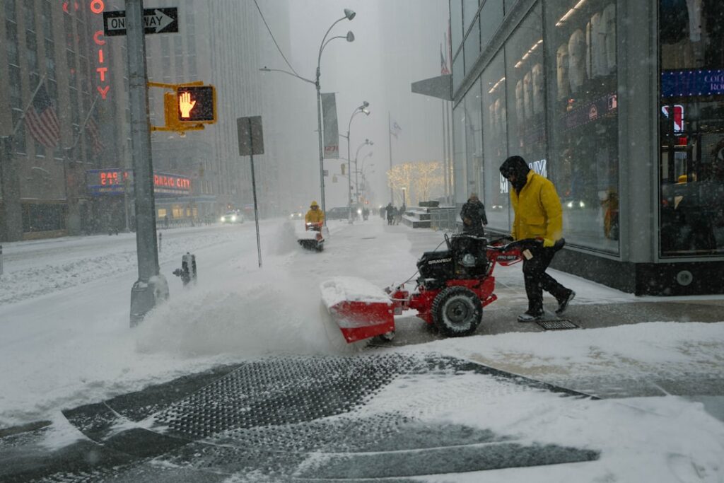 Snowstorm in New York